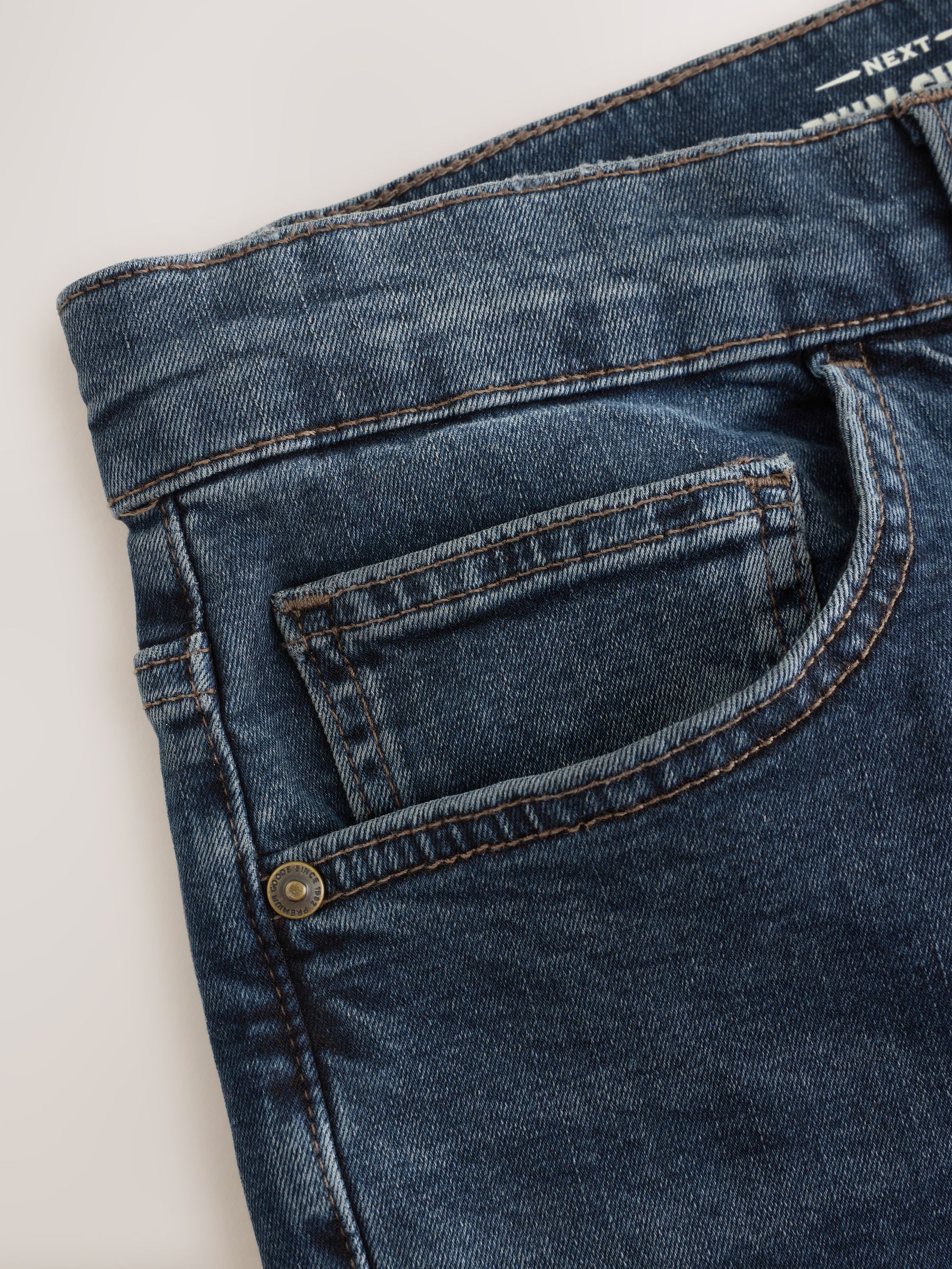 Donkerblauw - Klassieke stretchy jeans