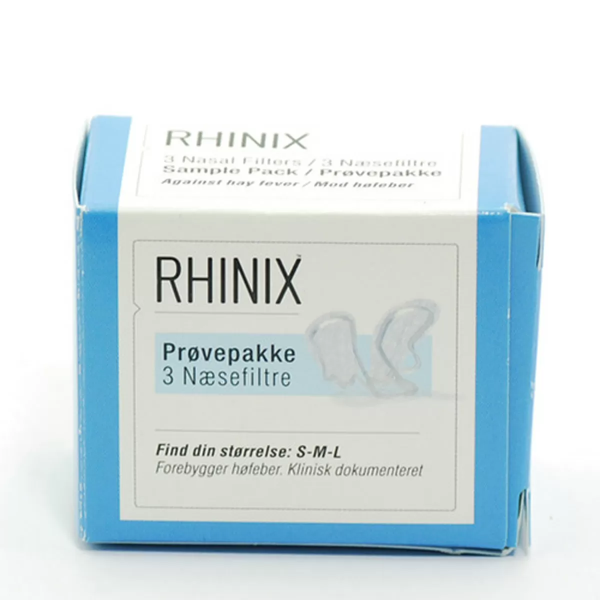 Rhinix næsefilter - prøvepakke 3 stk.