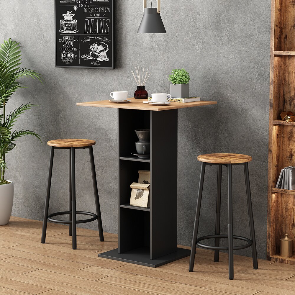 Vicco Barhocker Edmonton Eiche rustikal 31,5 x 64 cm 2er Set