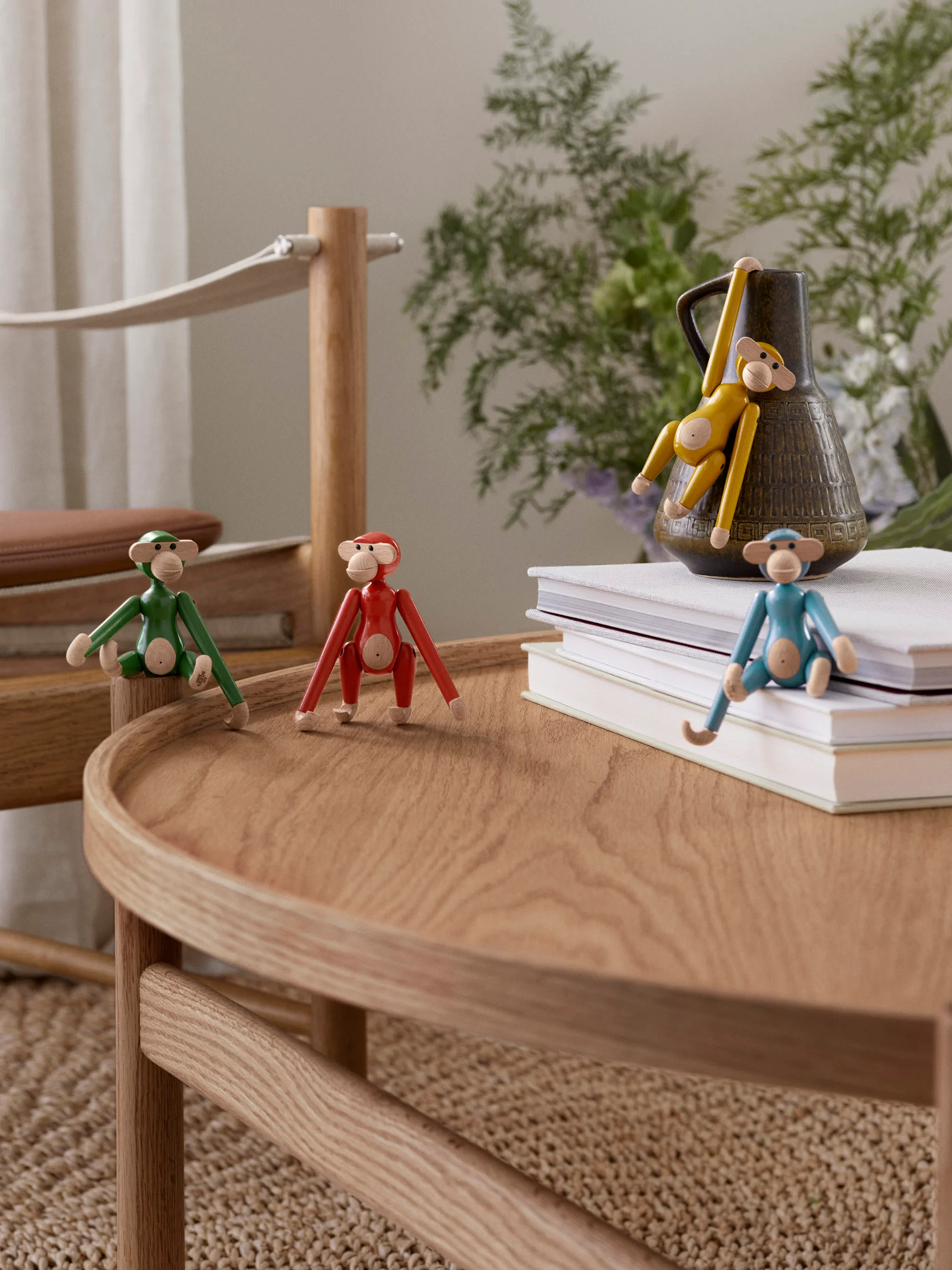 Decoratief object Monkey Mini van beukenhout