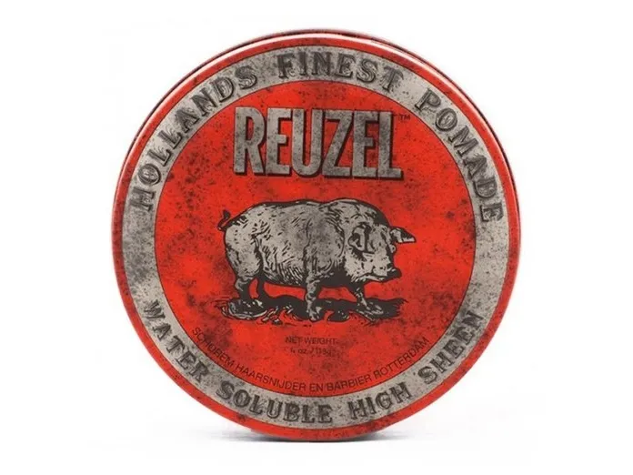 REUZEL Styling Red Pomade Water Soluble hair pomade with medium hold and high shine for men 113g