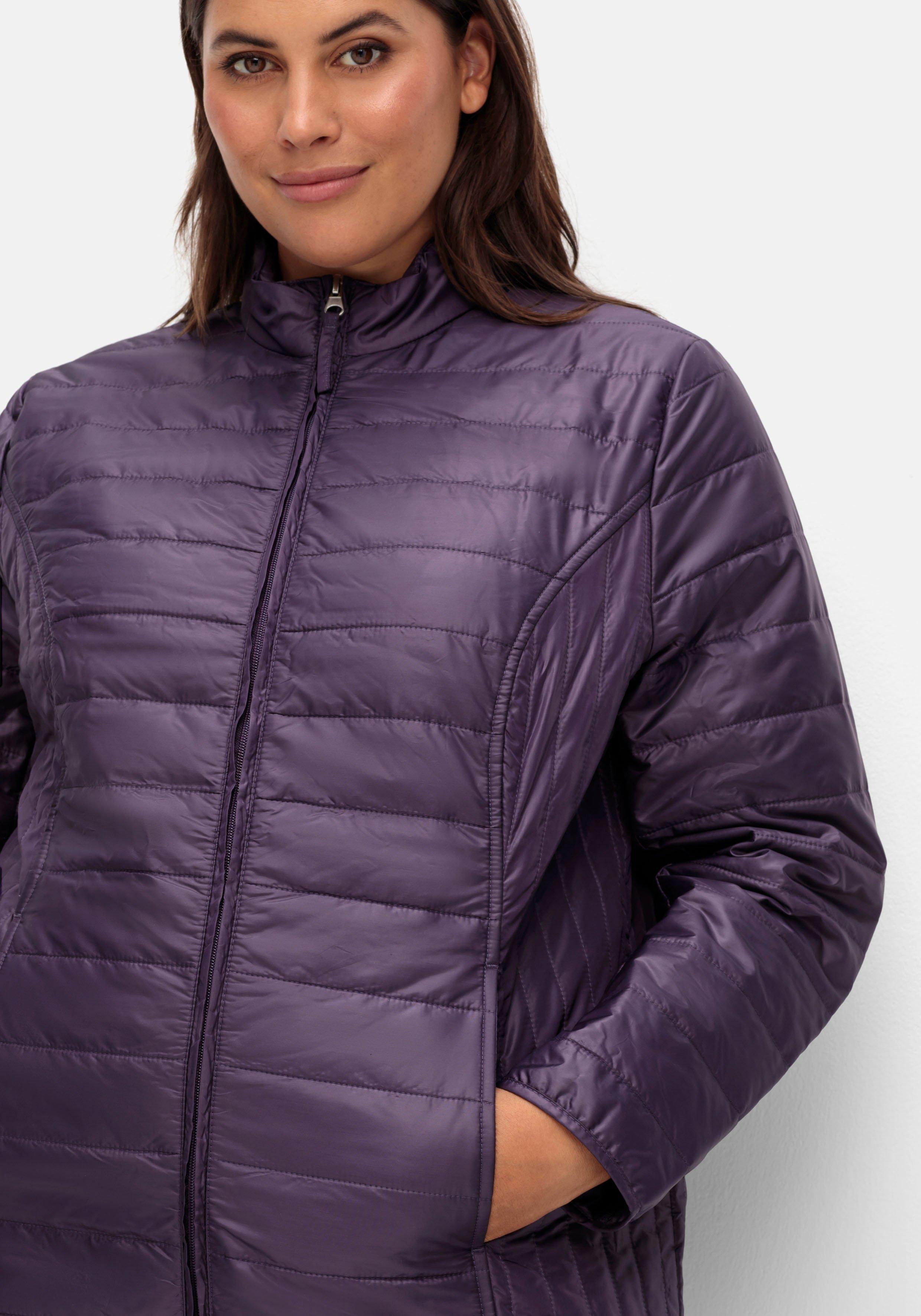 Leicht wattierte Steppjacke mit Stehkragen
