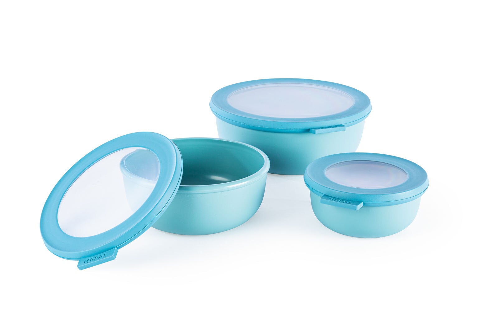 MEPAL Aufbewahrungsbox CIRQULA 3-teilig Kunststoff nordicblue