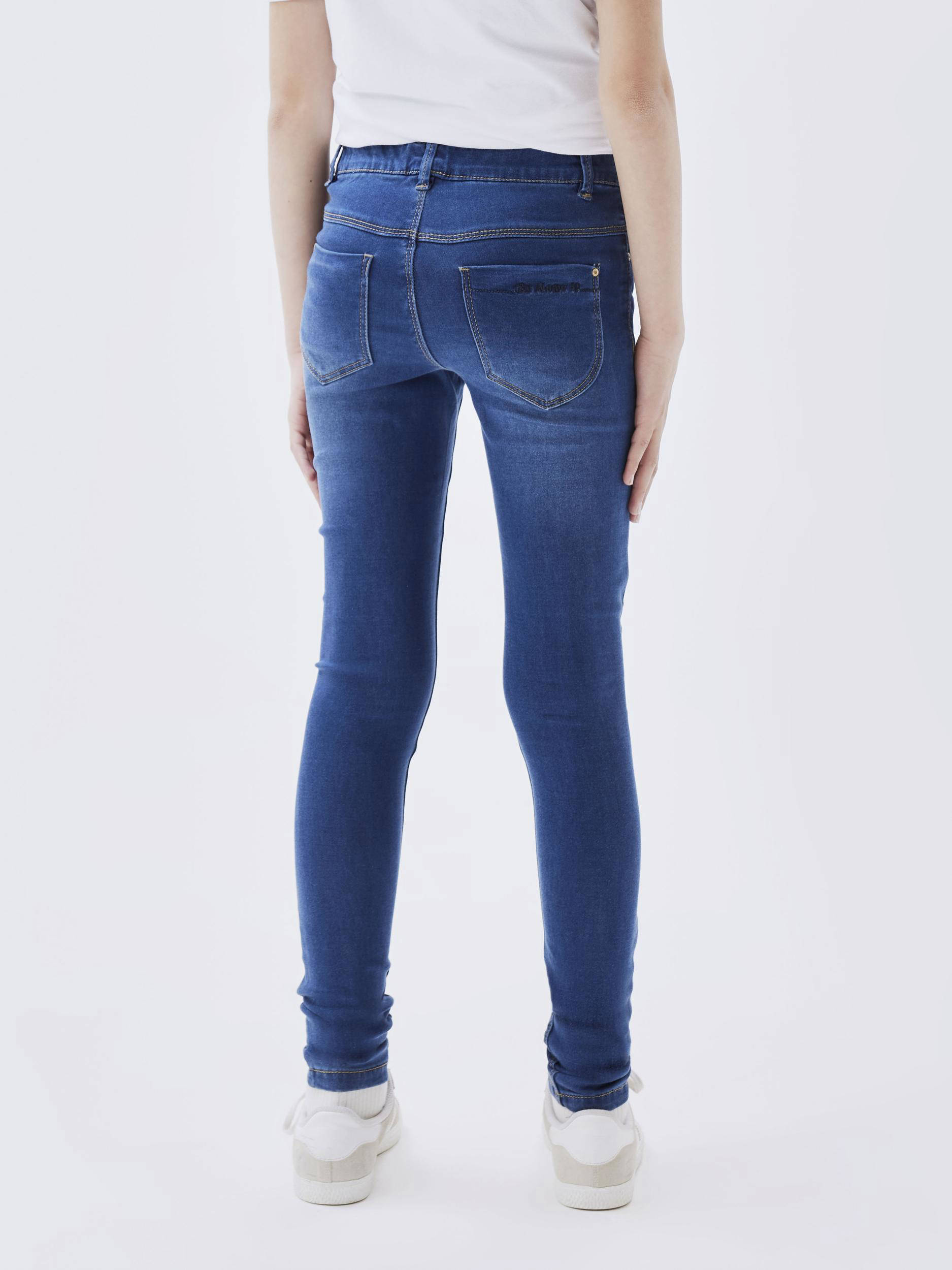 NAME IT skinny jeans NKFPOLLY dark blue denim