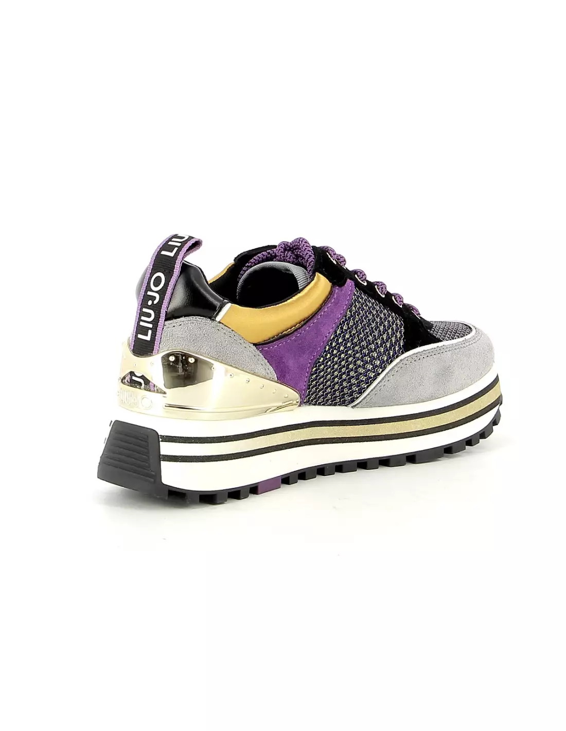 LIU JO MAXI WONDER - Baskets Greyblackpurple