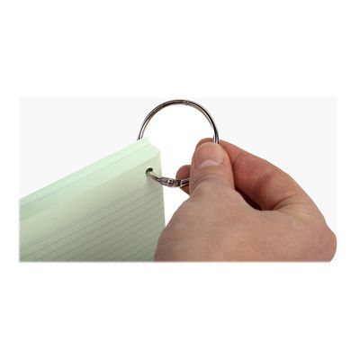 Exacompta Flashcars - 50 Bristols pour révisions sous anneau - A7 - ligné - couleurs assorties