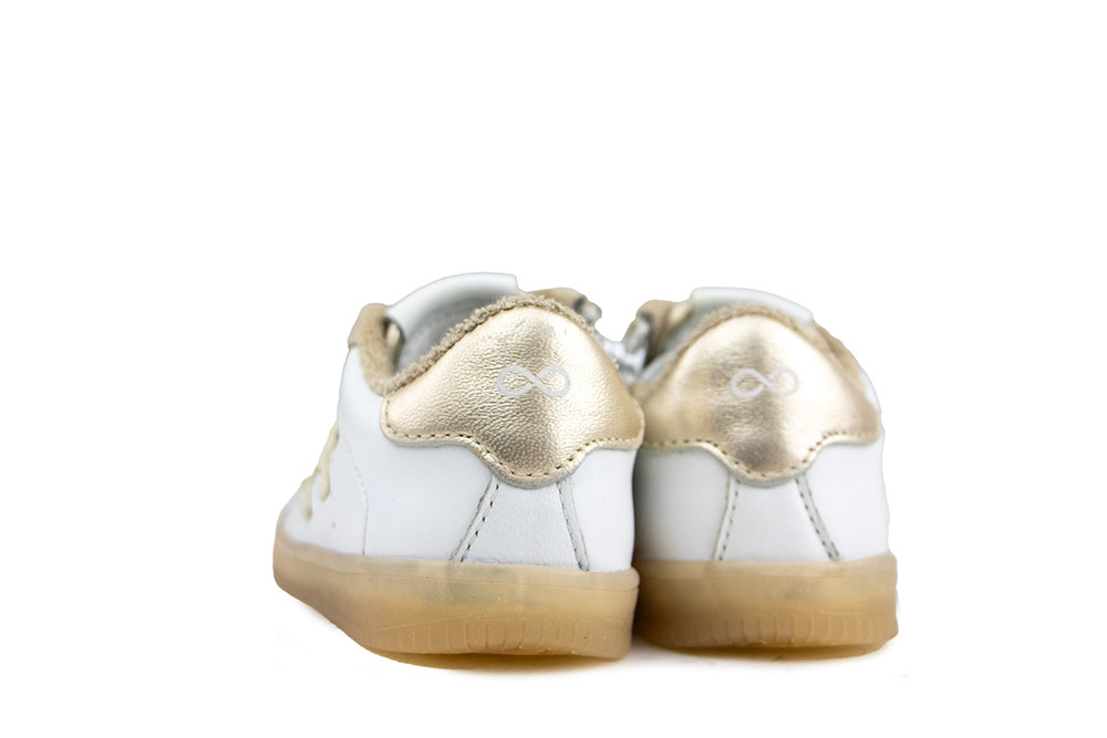 Pinocchio Sneaker Wit Beige Combi