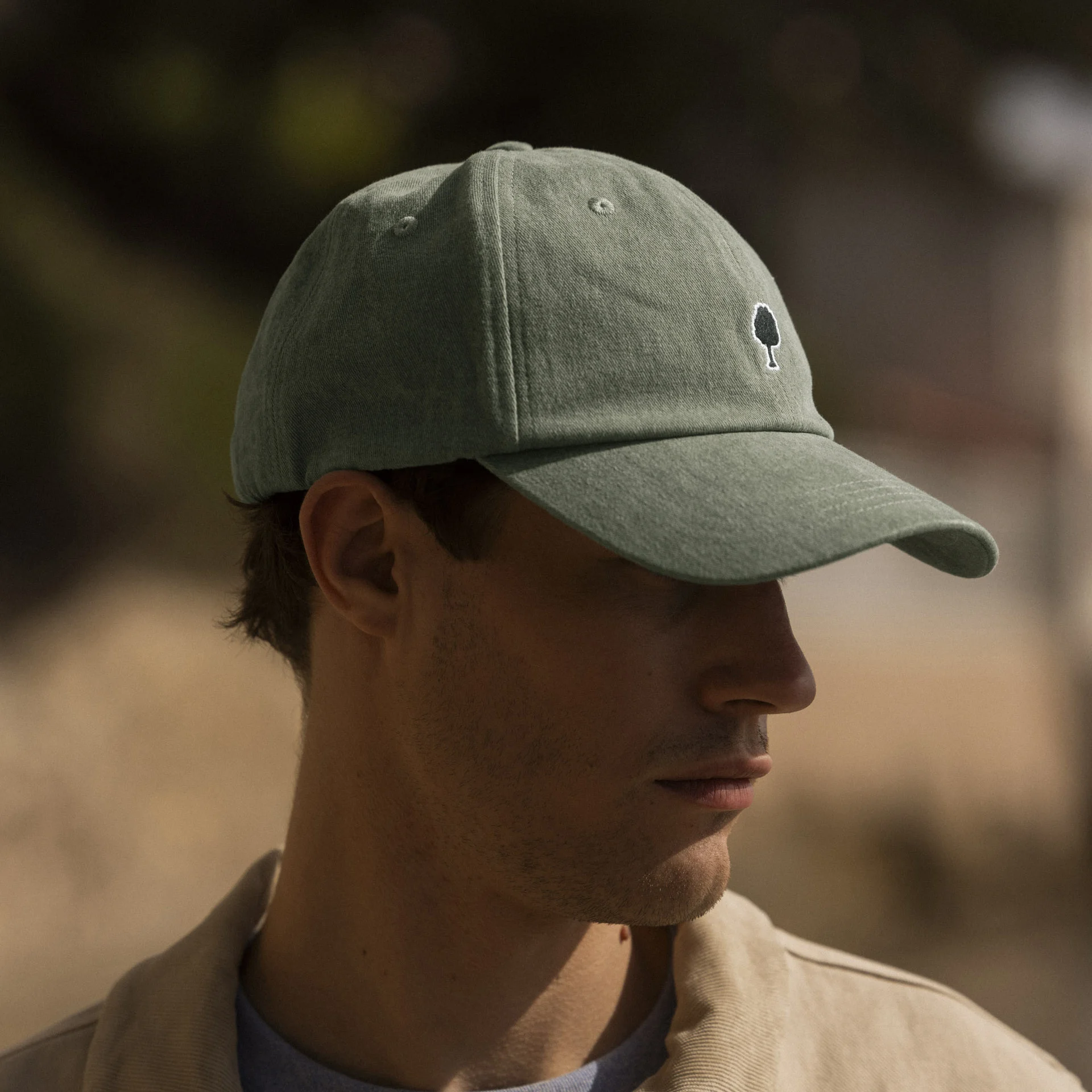 Casquette vert clair coton - modèle cap