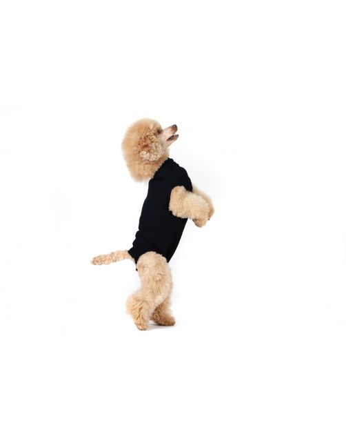 Suitical Recovery Suit Hond Zwart - Honden antistresskleding