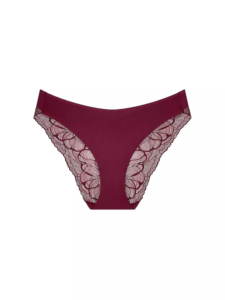 TRIUMPH Slip BODY MAKE-UP ILLUSION LACE woodrose dunkelrot