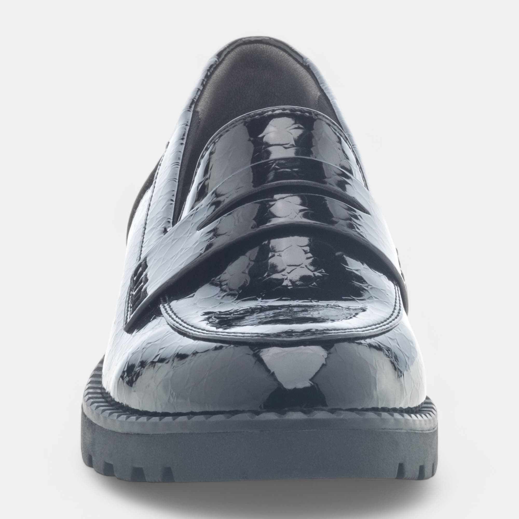 Mocassins Femme noir vernis