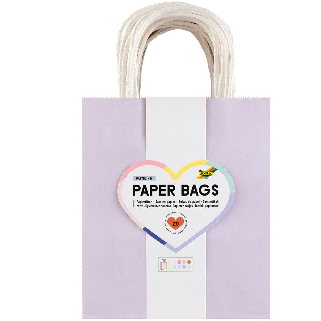 folia cadeauzakjes pastel - medium - 10x2st