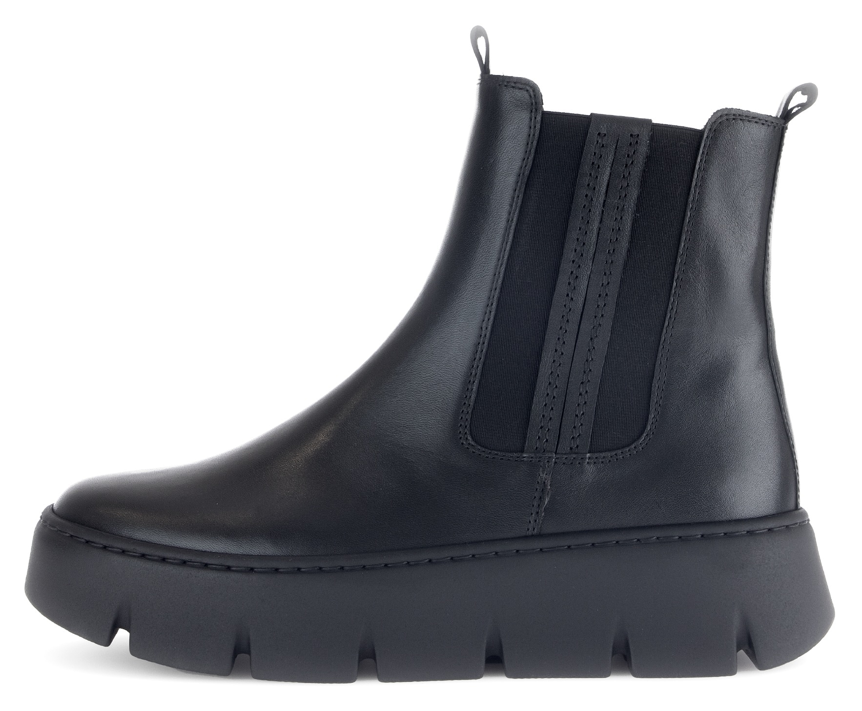 Gabor Chelseaboots  , Plateau, Schlupfboots, Stiefelette mit zwei Anziehlaschen