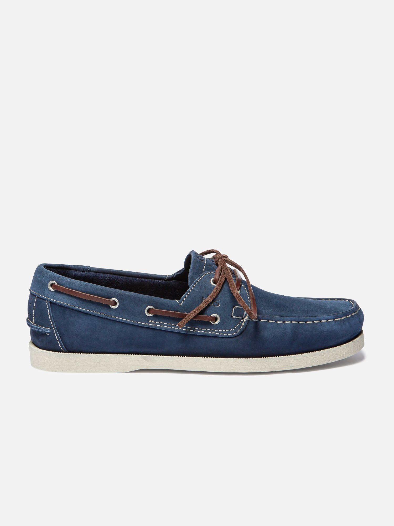 Chaussures Bateau Homme Semelle Grip Cuir Bleu