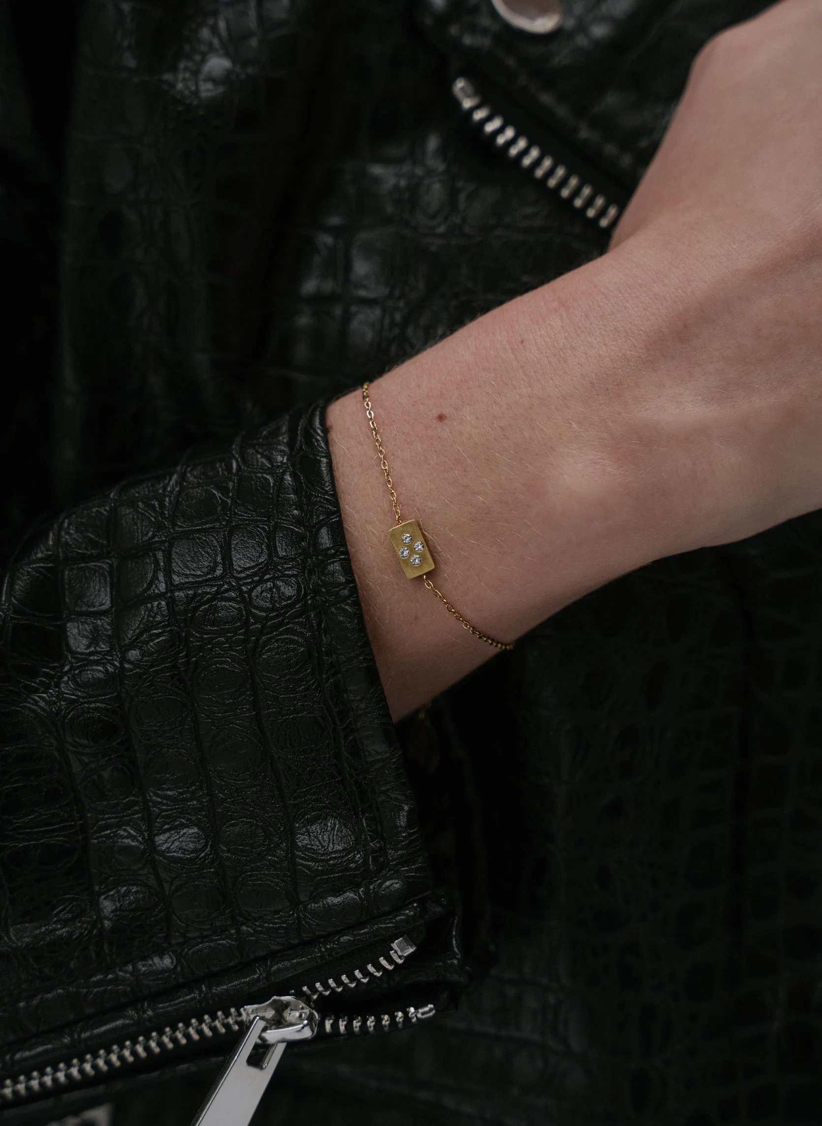 JUNON - Bracelet chaîne junon | Vert
