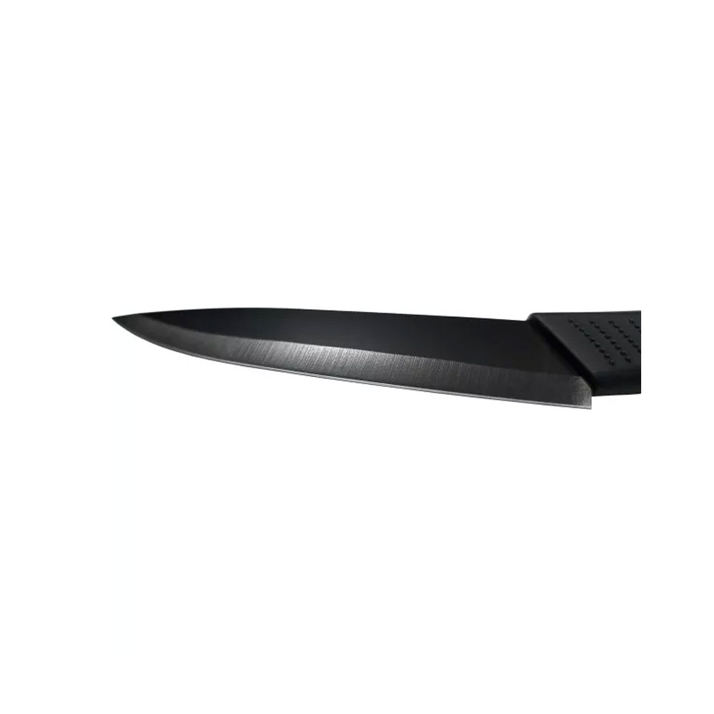 (4-tlg. Set) Küchen Messer mit Messerblock Küchenhelfer Organizer Messer Ständer (20074) - Schwarz