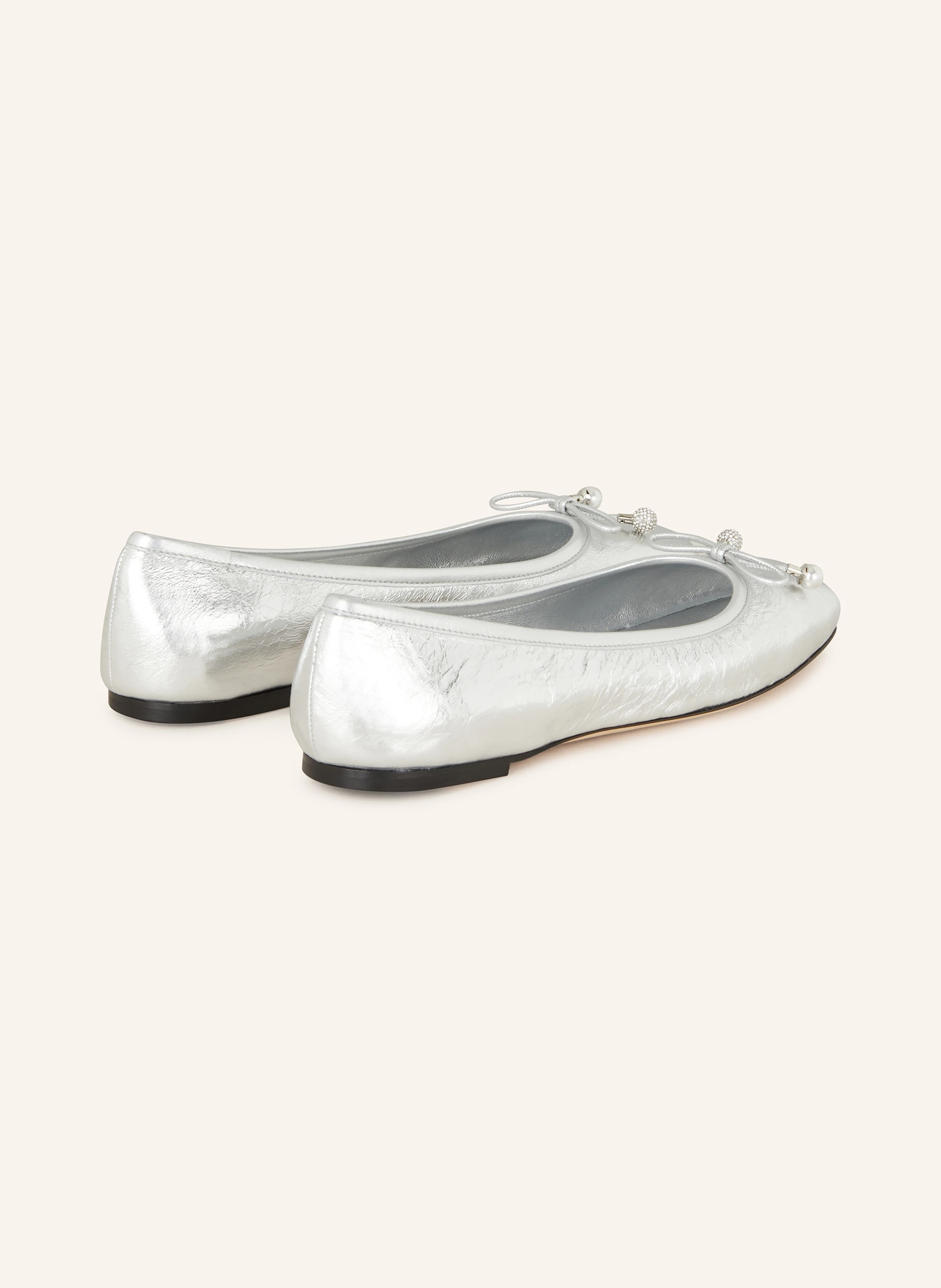 JIMMY CHOO Ballerinas ELME mit Schmuckperlen