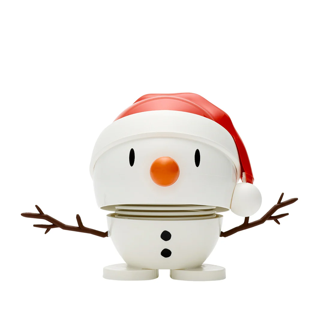 Hoptimist  Santa Snowman, hvid - lille