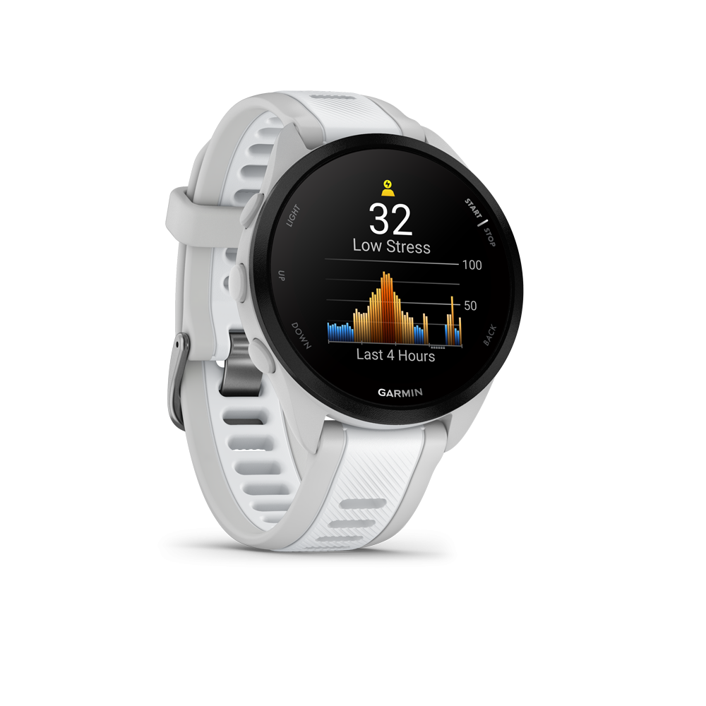 garmin forerunner 165 43 mm music gps pulsur 39 010 02863 31 mist grey