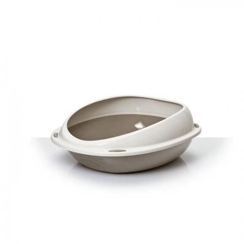Caixa de areia oval para gatos Aimé Shuttle Taupe