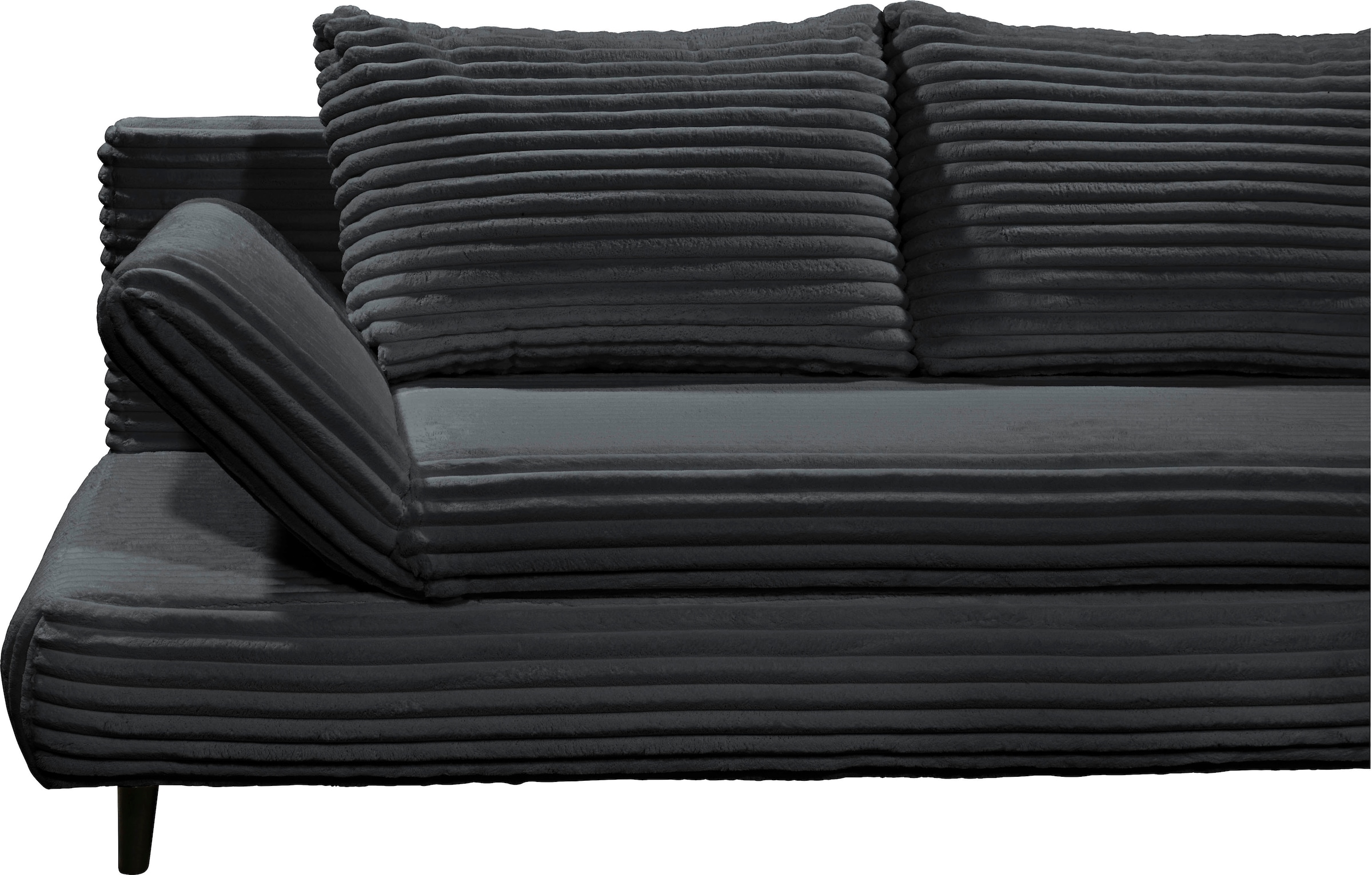 ED EXCITING DESIGN Schlafsofa »Sunny« mit Bettkasten, Armteilverstellung & 2 Rückenkissen