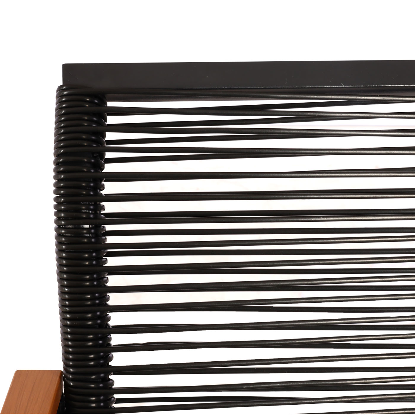Garten-Garnitur MCW-K42, Gartenlounge Lounge-Set Sitzgruppe Sofa, Seilgeflecht Rope Holzoptik Stahl, Polster hellgrau