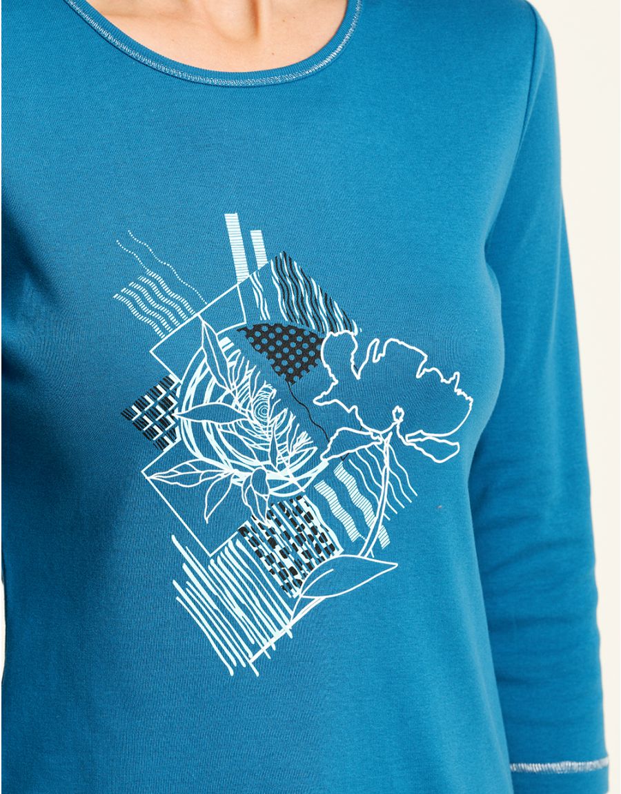 T-shirt bleu coton BIO