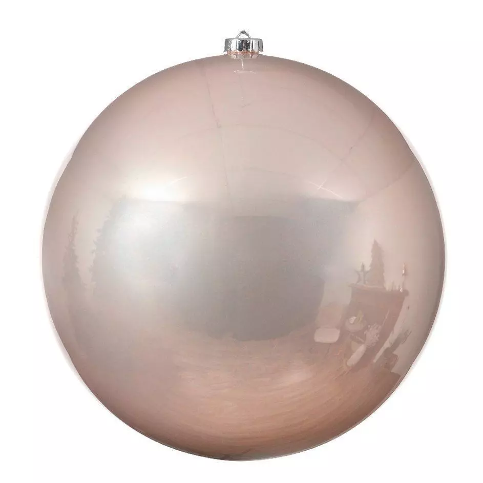 Boule de Noël (D140 mm) Alpine Rose poudré