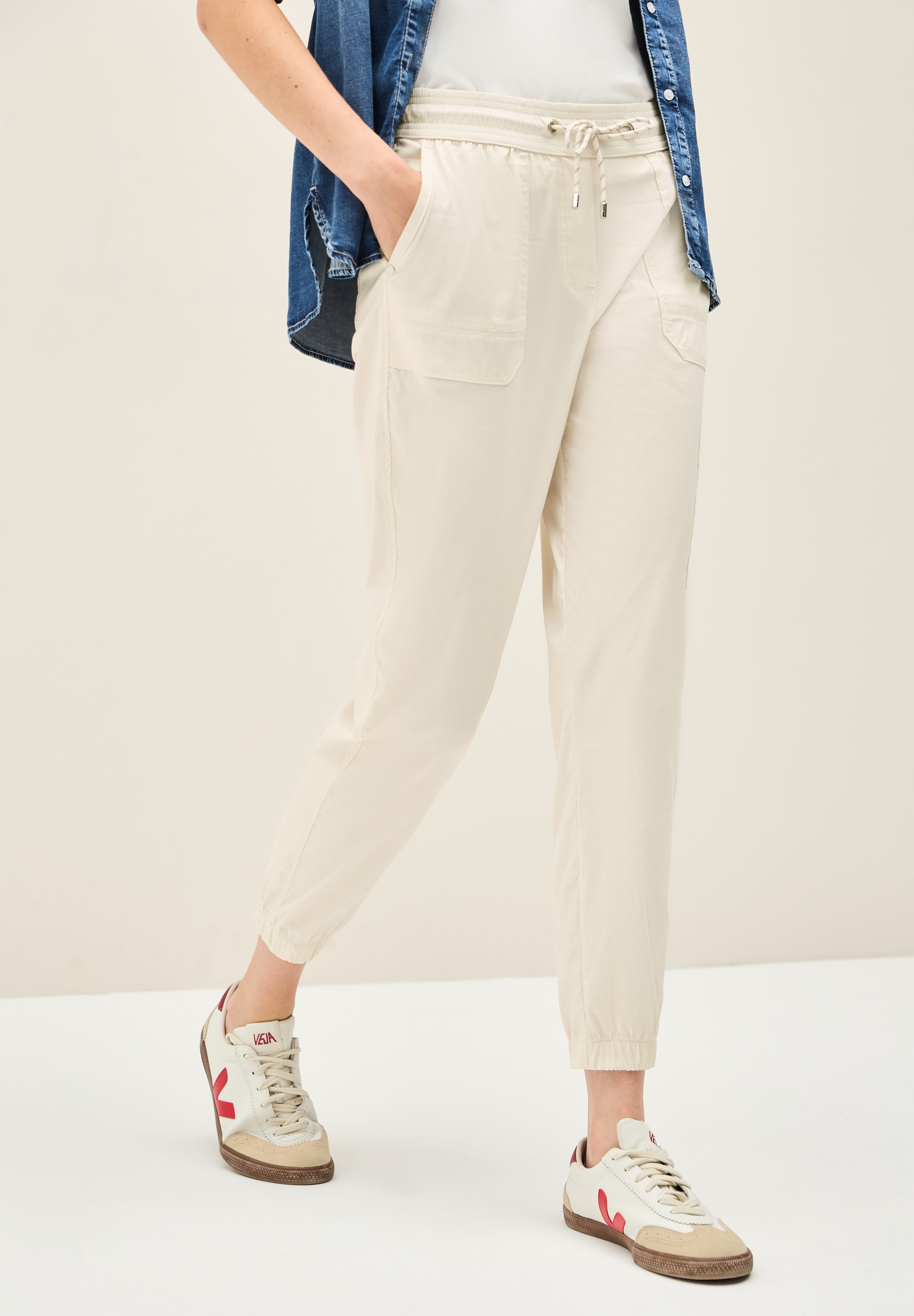 Cecil Cargohose »Style Tracey«  mit elastischer Bund mit Tunnelzug