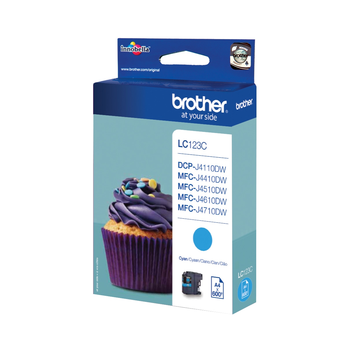 Brother blekkpatron LC123C Cyan