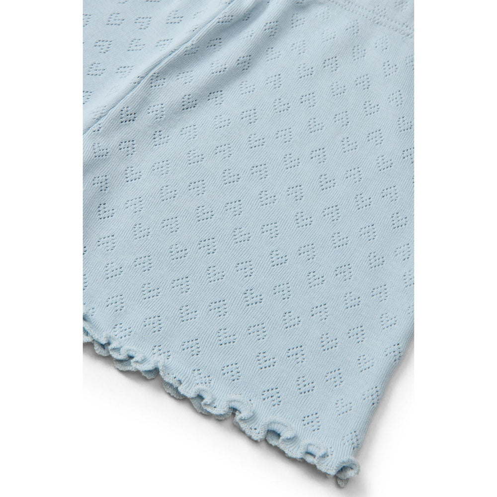 Køb COPENHAGEN COLORS Dusty Blue Pointelle Heart Shorts