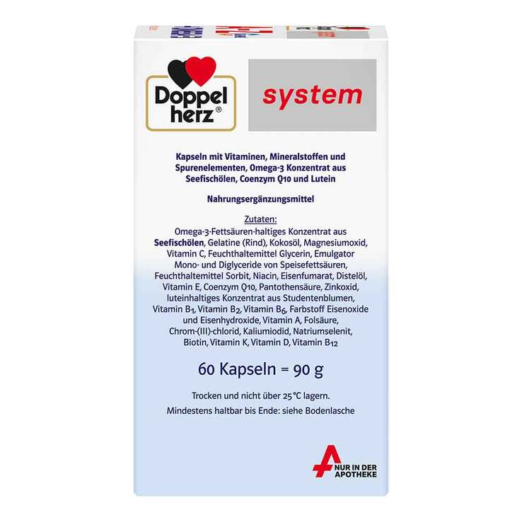 Doppelherz A-Z + Omega-3 all-in-one system Kapseln, 60 St