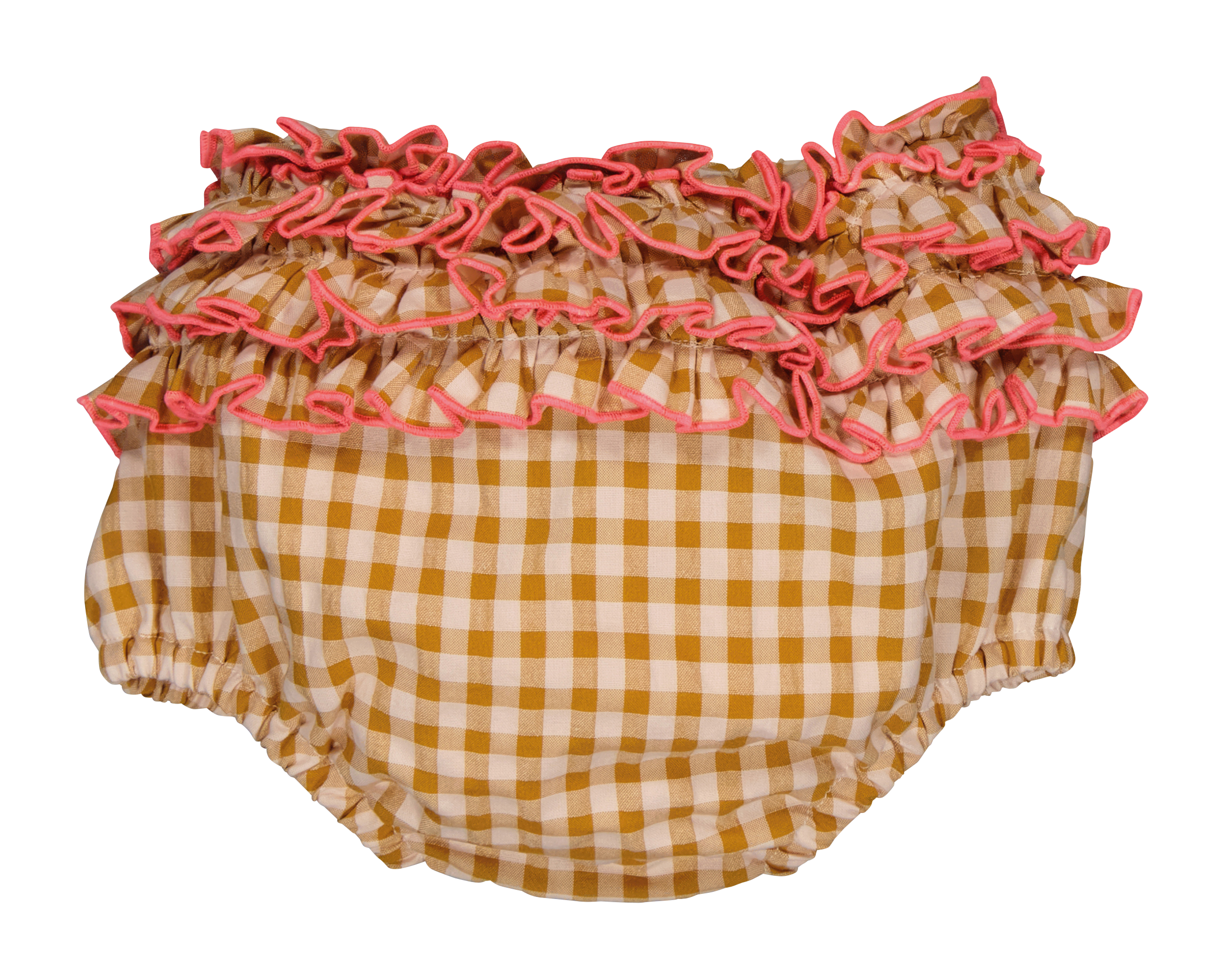 DAN - Bloomer vichy en coton mélangé| Orange