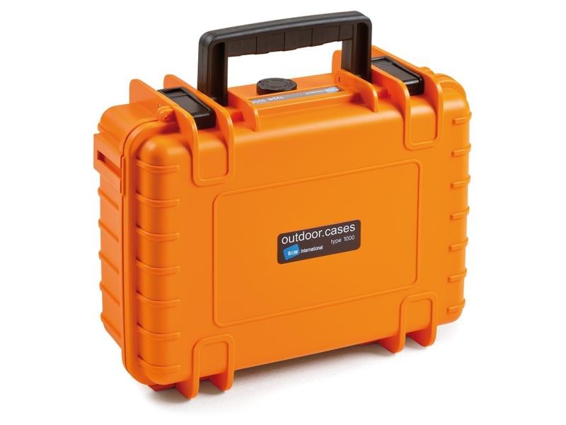 B&W Outdoor-Koffer Typ 1000 SI Orange Outdoor-Koffer mit gepolstertem Deckel