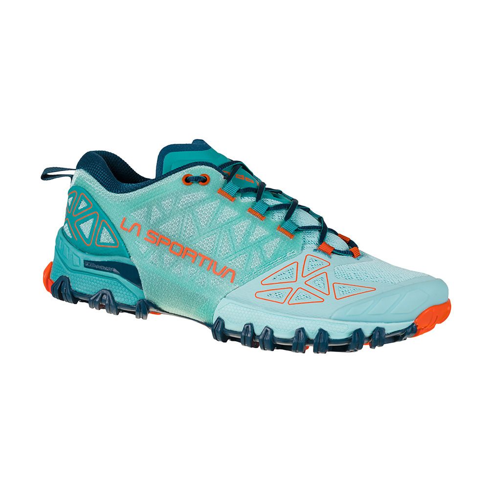 La Sportiva BUSHIDO II - Chaussures trail Femme lagoon/cherry tomato