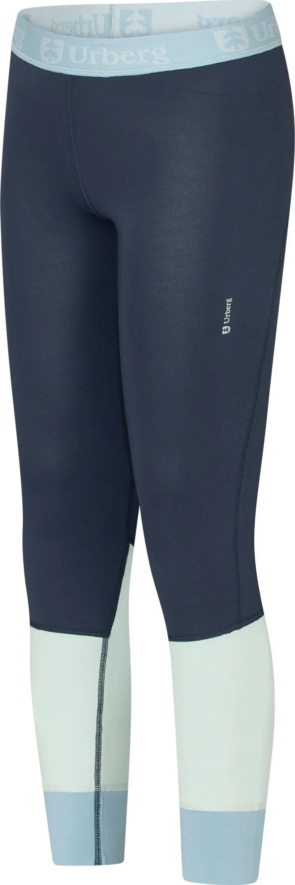 Urberg Juniors' Tree Base Layer Set Blue Nights/stone Blue/celadon
