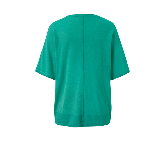 Feinstrick-Shirt mit Leinen