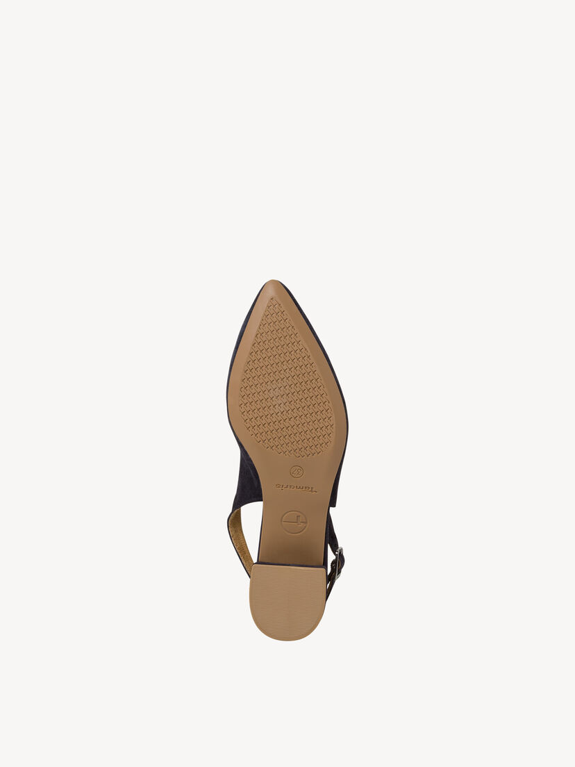 Leren Slingpumps - blauw