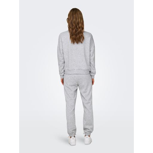 ONLY Fave Sweatshirt, Light Grey Melange, M
