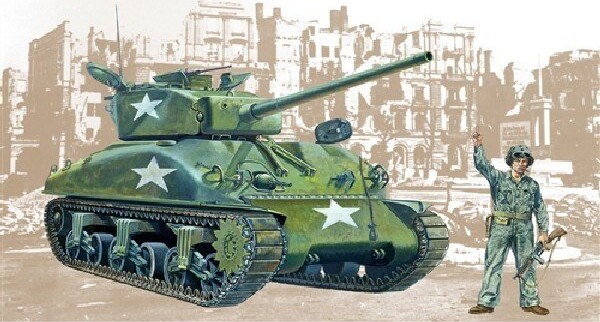 Italeri - M4A1 Sherman Tank Byggesæt - 1:35 - 225