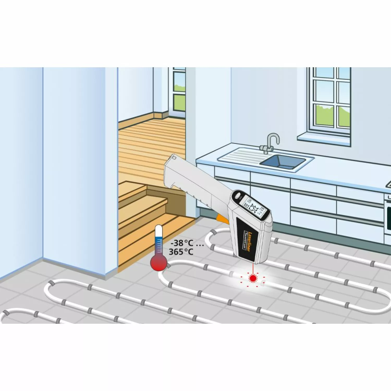 Laserliner ThermoSpot Laser Thermometer - -38°C t/m 365°C