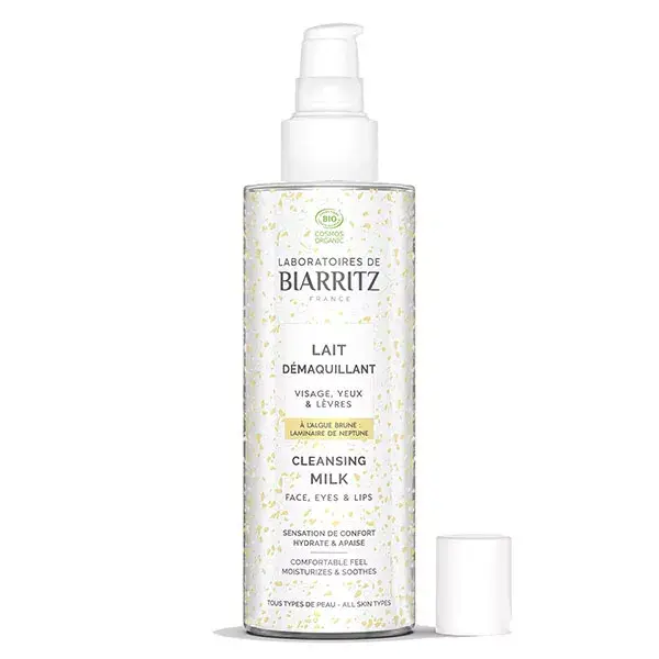 Laboratoires de Biarritz Soins Nettoyants Lait Démaquillant Bio 200ml