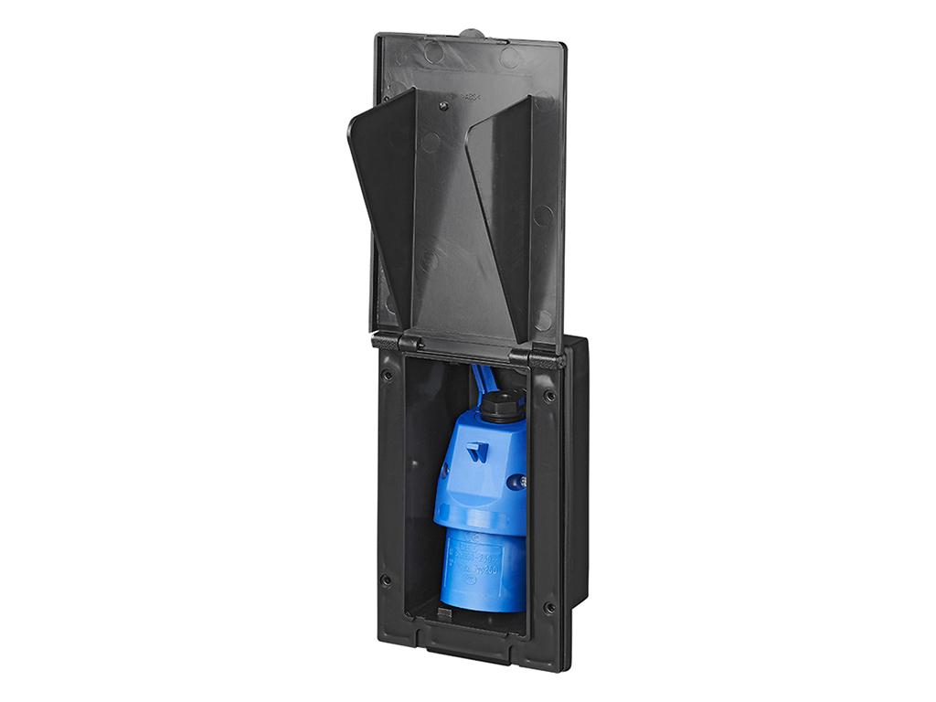 ProPlus rechthoekige CEE wandinvoerdoos - Black