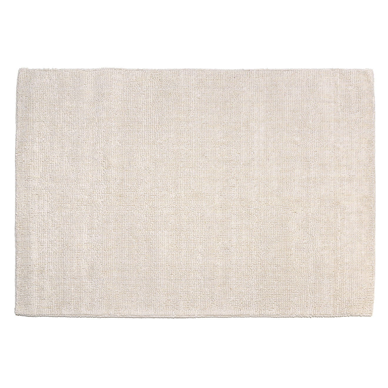 Macabane Tapis en Laine bouclée Sacha ivoire - 230x160 cm