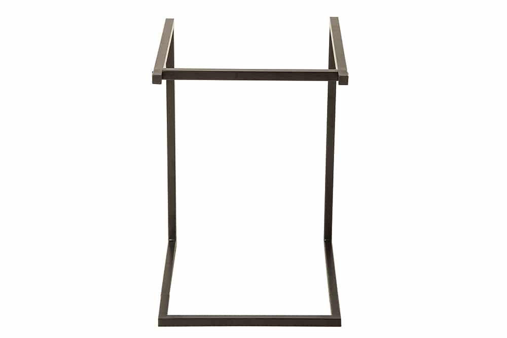 Design Beistelltisch CIANO 40cm Akazie Massivholz schwarz Tablett-Tisch