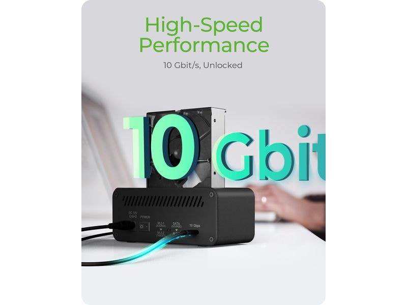 ICY BOX Docking- und Klonstation IB-2924 MSCL-C31 Clone & DockingStation für SATA & M.2 HDDs/SSDs mit USB 3.2 Gen 1 Type-C Anschluss