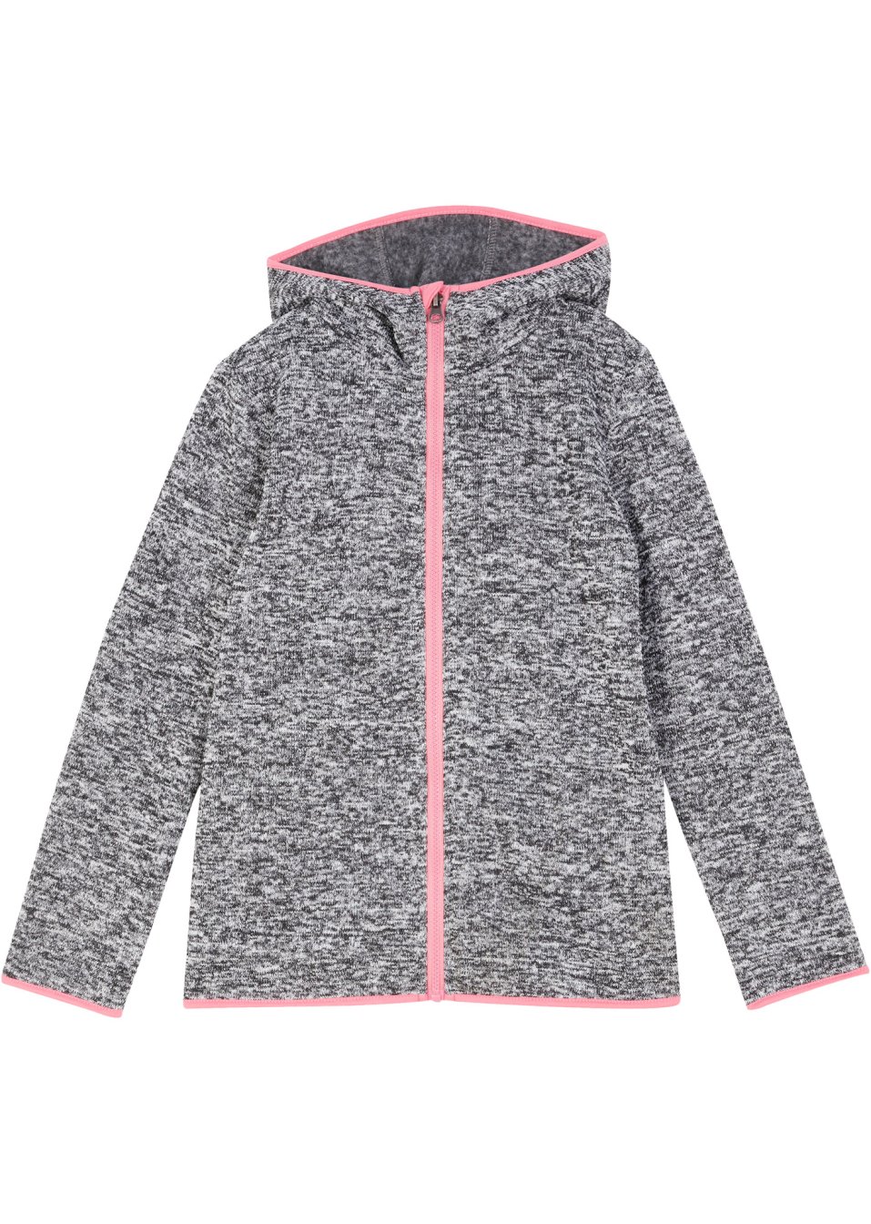 Veste en maille polaire thermo fille avec capuche