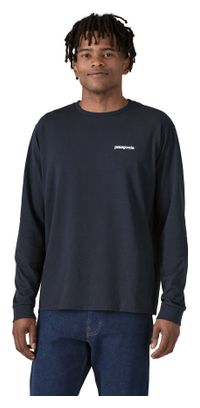T-Shirt Manches Longues Patagonia P-6 Logo Responsibili-Tee Bleu