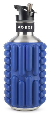Bouteille de sport - Mobot - Fonction 2 en 1 rouleau de massage - Bleu