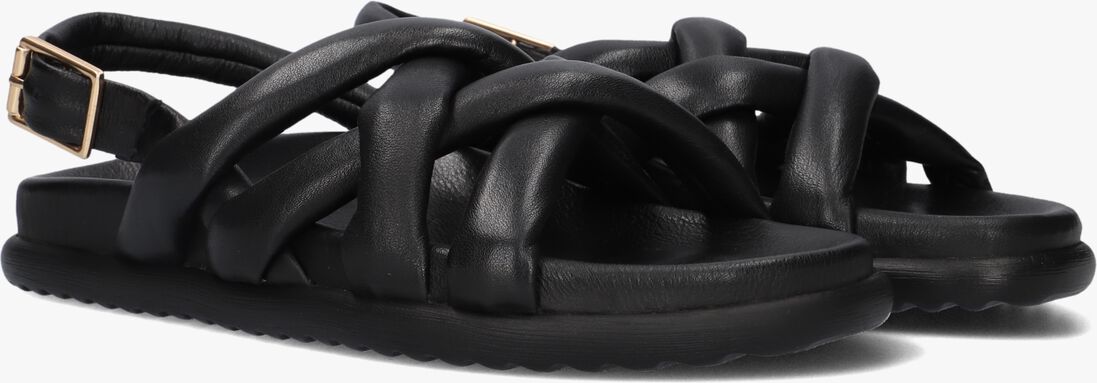 zwarte via vai platte sandalen candy kriss